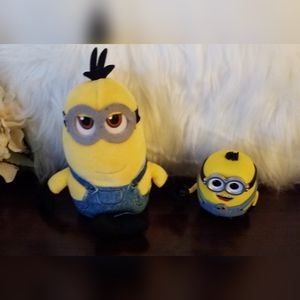 2 Minions--  1  plush toy & 1 POP toy NWOT 💛💛